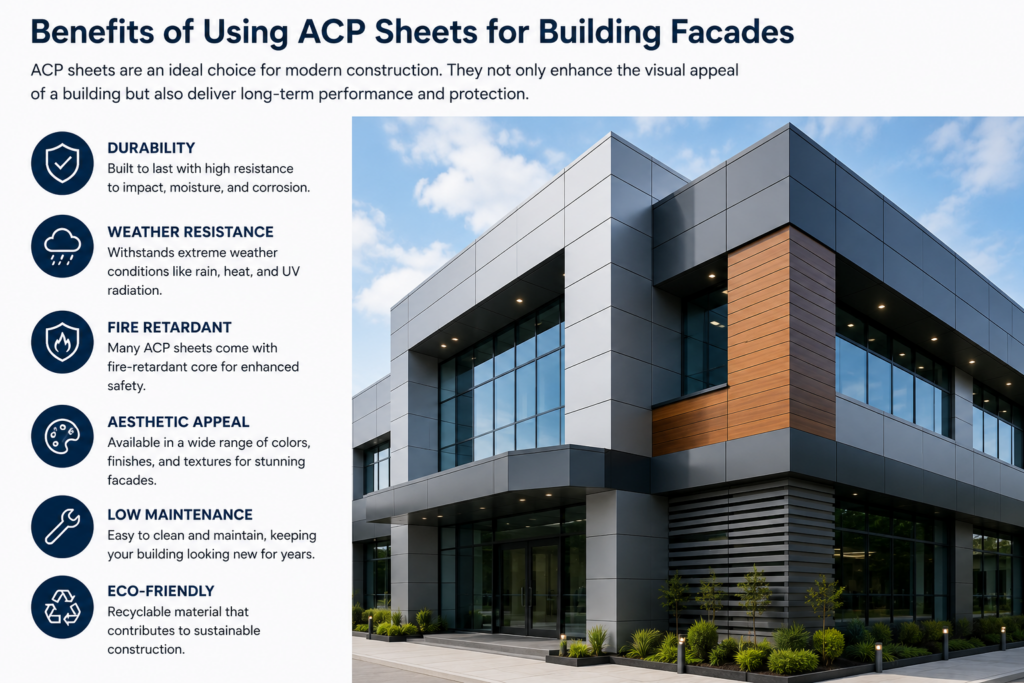 Benefits of using the best ACP sheet in India for building facades